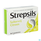 Strepsils S/sucre Citron Past 36